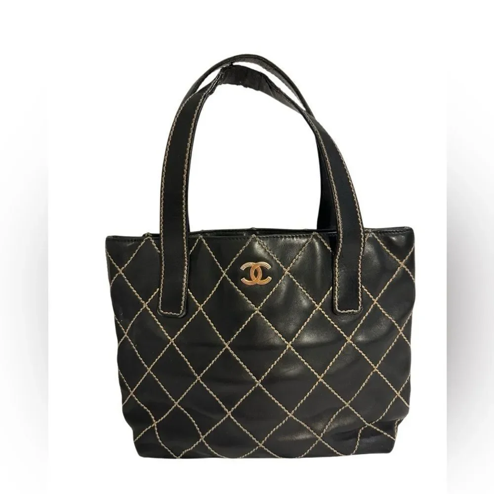 Chanel Black Quilted Tote Bag